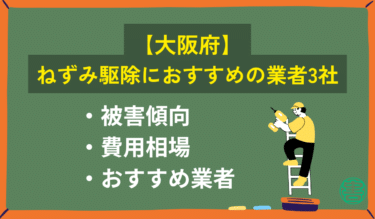 【大阪府】ネズミ駆除におすすめの業者3社｜繁殖が早い